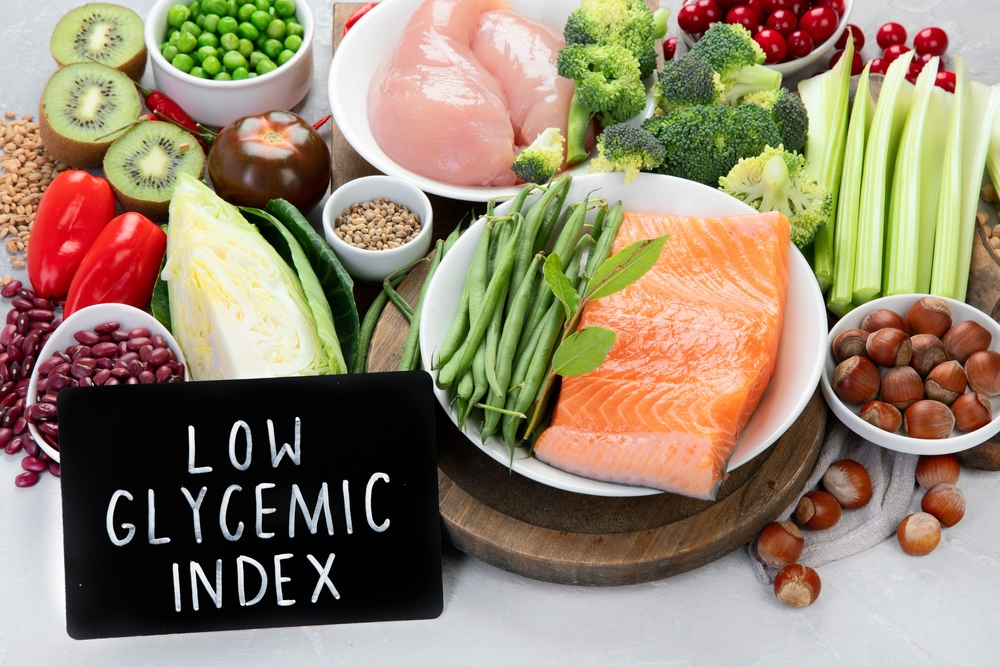 assorted low glycemic index foods